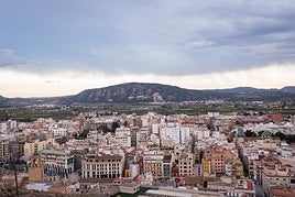 Vista aérea de Orihuela desde el Seminario del monte San Miguel.