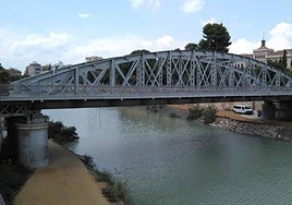El Puente de Hierro de Murcia.