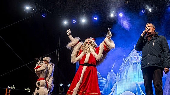 Las imágenes de la llegada de Papá Noel a Murcia