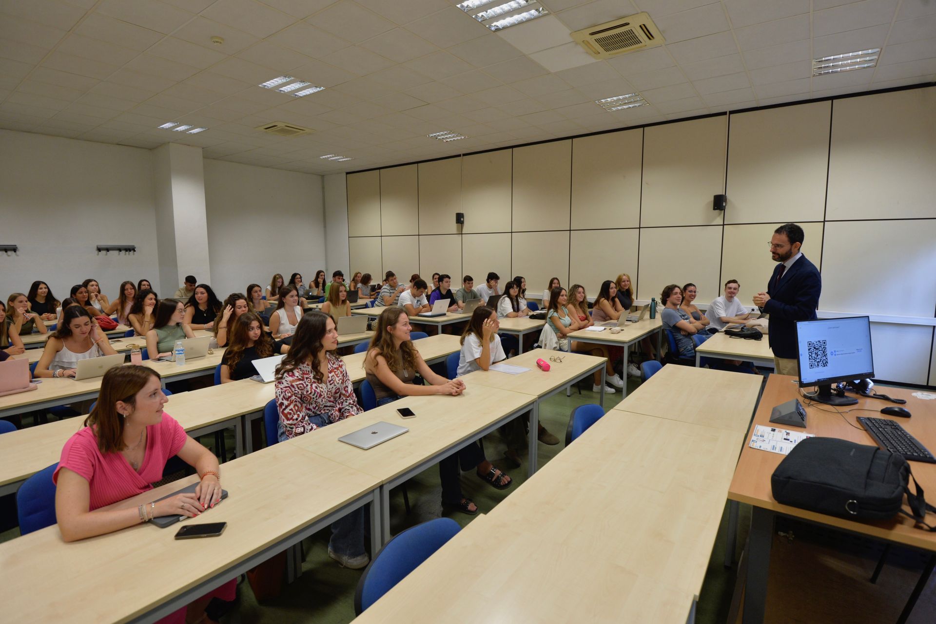Una clase de la UMU, en una imagen de archivo..