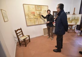 El alcalde de Murcia, José Ballesta, durante la inauguración del nuevo espacio del Museo Ramón Gaya este lunes.