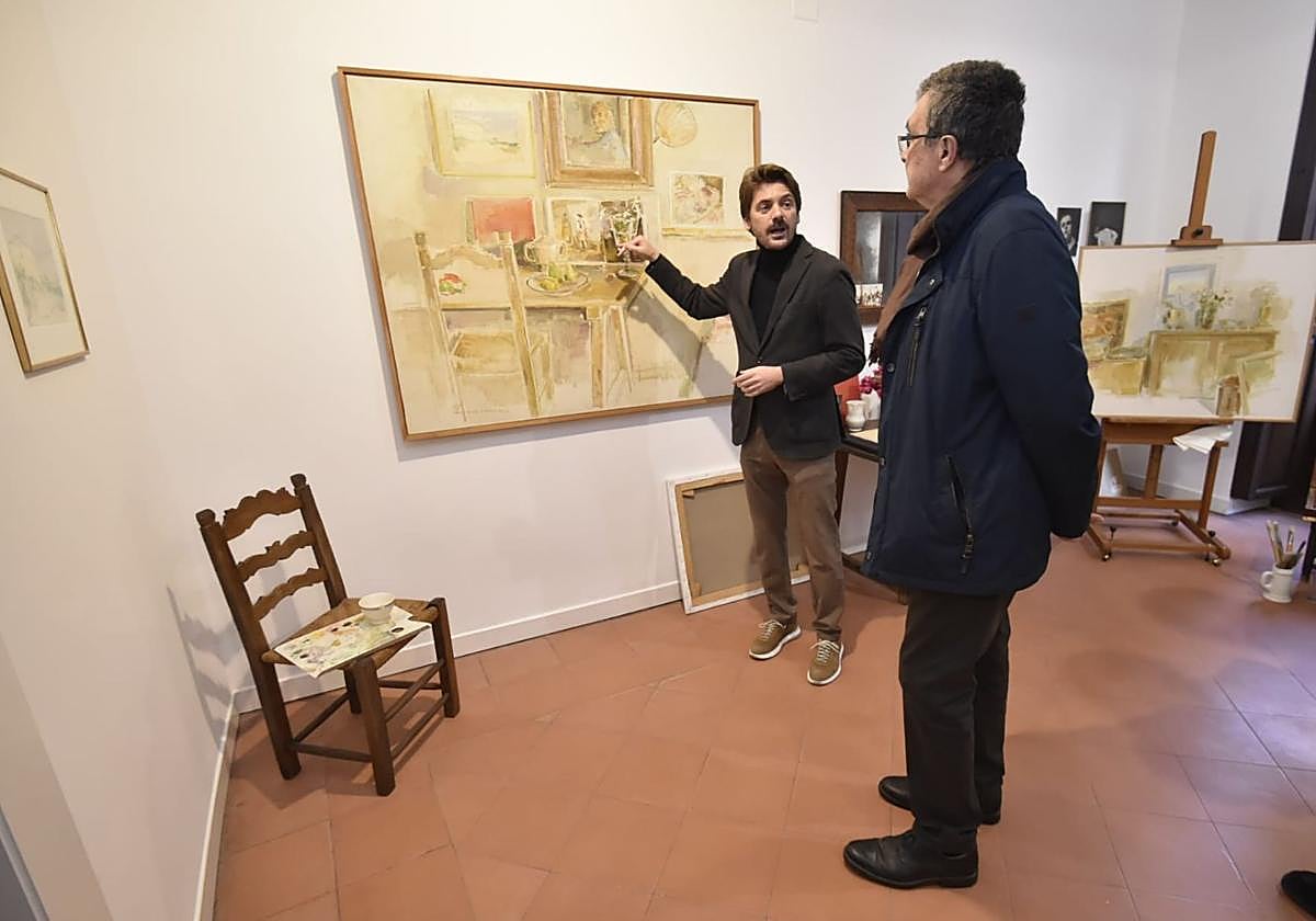 El alcalde de Murcia, José Ballesta, durante la inauguración del nuevo espacio del Museo Ramón Gaya este lunes.
