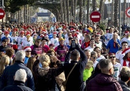 Salida de la San Silvestre de Cartagena del año pasado.