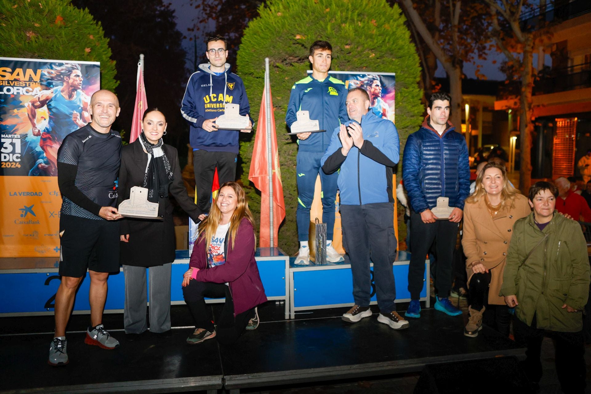 El podio de la San Silvestre de Lorca 2024, en imágenes