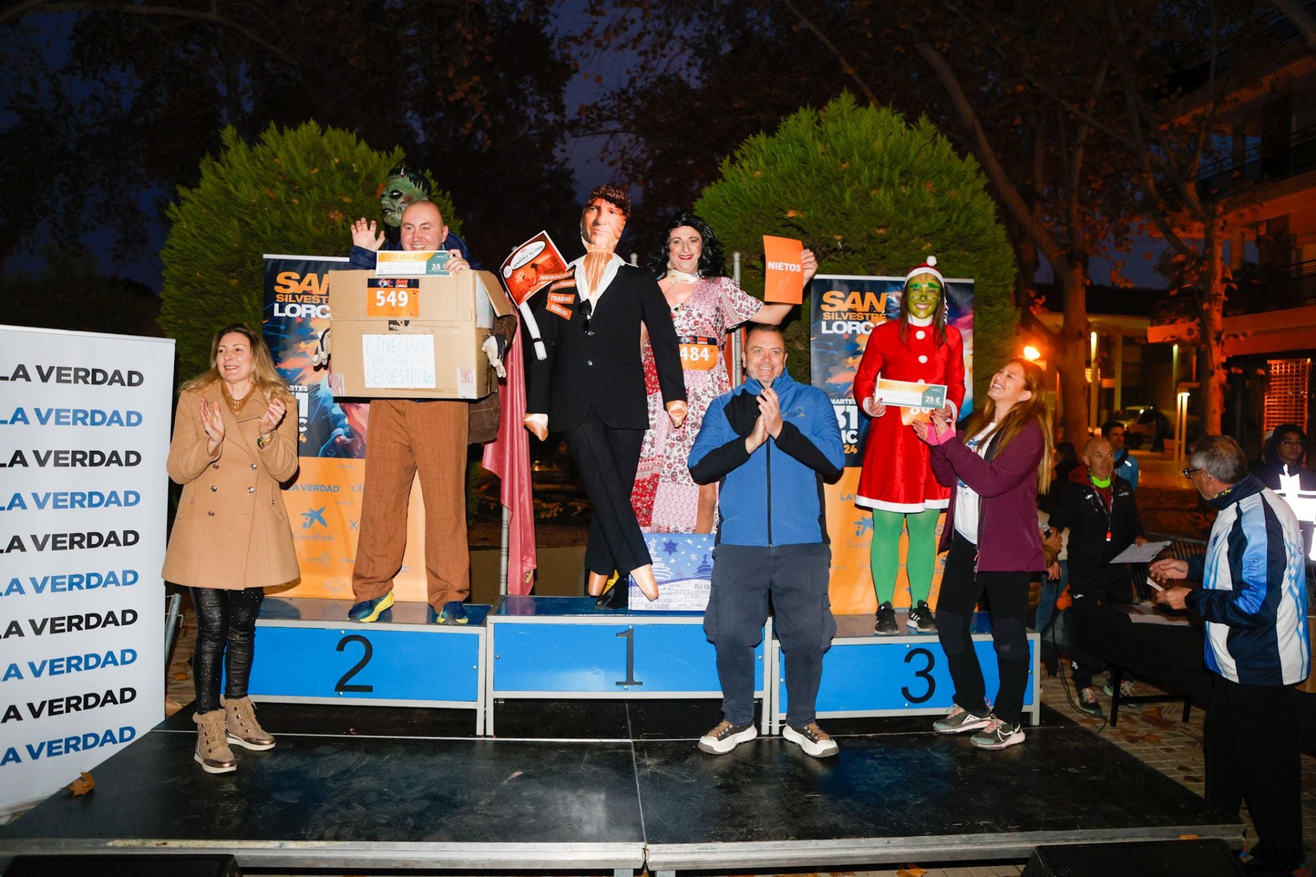 El podio de la San Silvestre de Lorca 2024, en imágenes