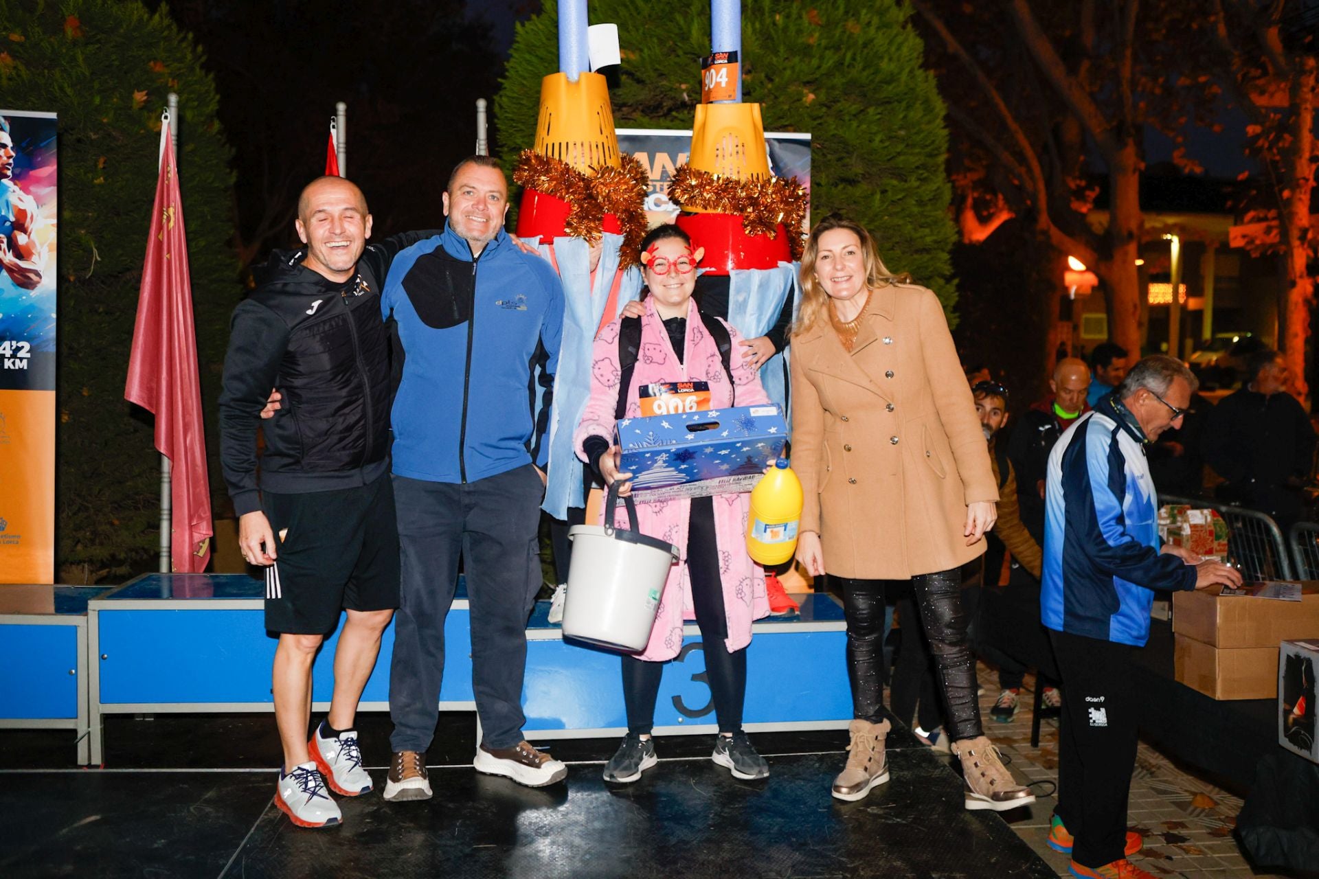 El podio de la San Silvestre de Lorca 2024, en imágenes