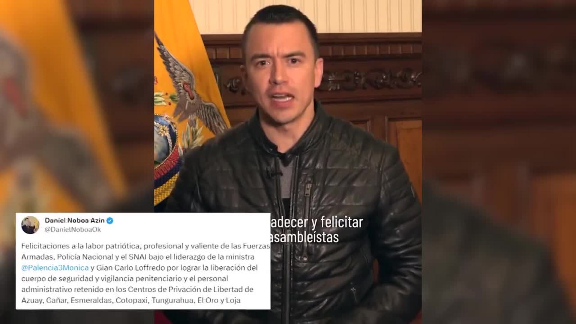 Liberados los funcionarios de las cárceles que habían sido tomados como rehenes en Ecuador