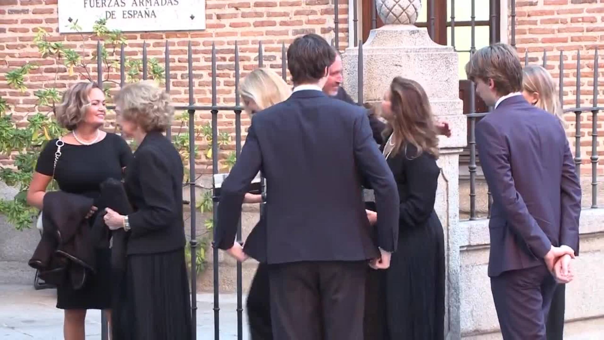 La Casa Real, casi al completo, acude al funeral de Juan Gómez-Acebo