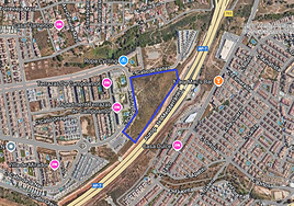 Ubicación de la parcela propuesta por el Ayuntamiento para albergar un hospital privado.