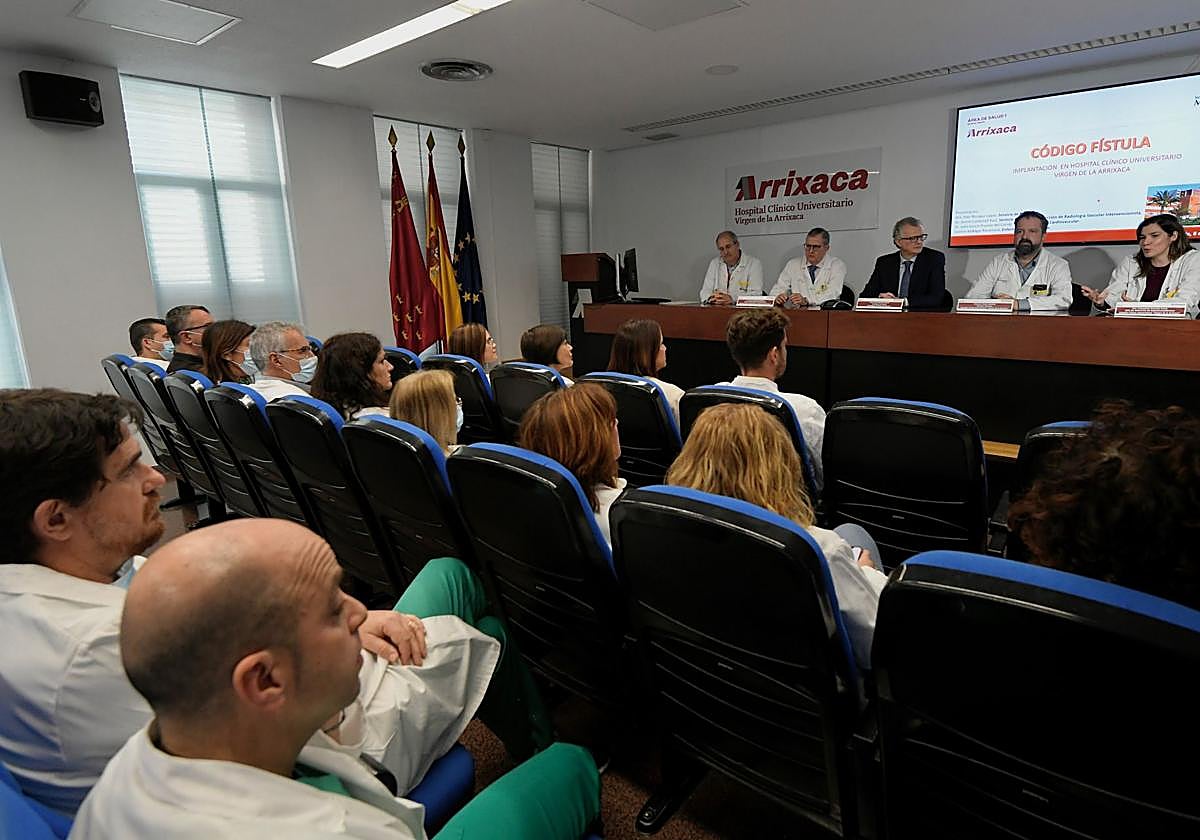Presentación en La Arrixaca del nuevo circuito urgente para pacientes de hemodiálisis.