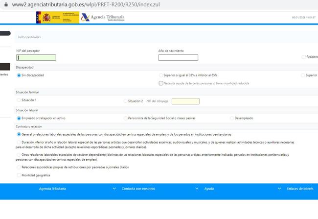 Calculadora IRPF.