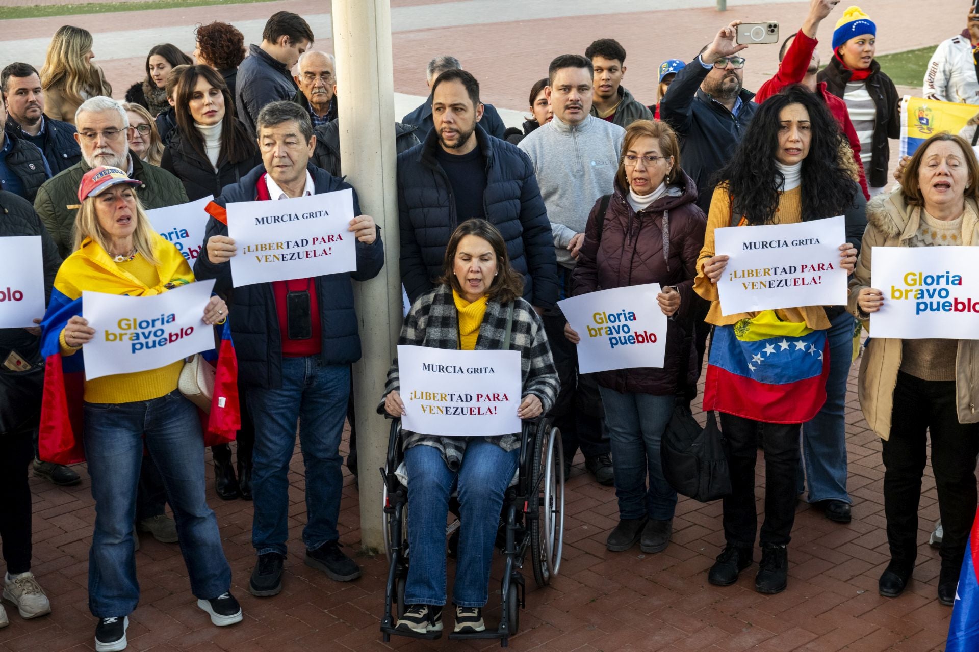 Venezolanos frente a Maduro en Murcia