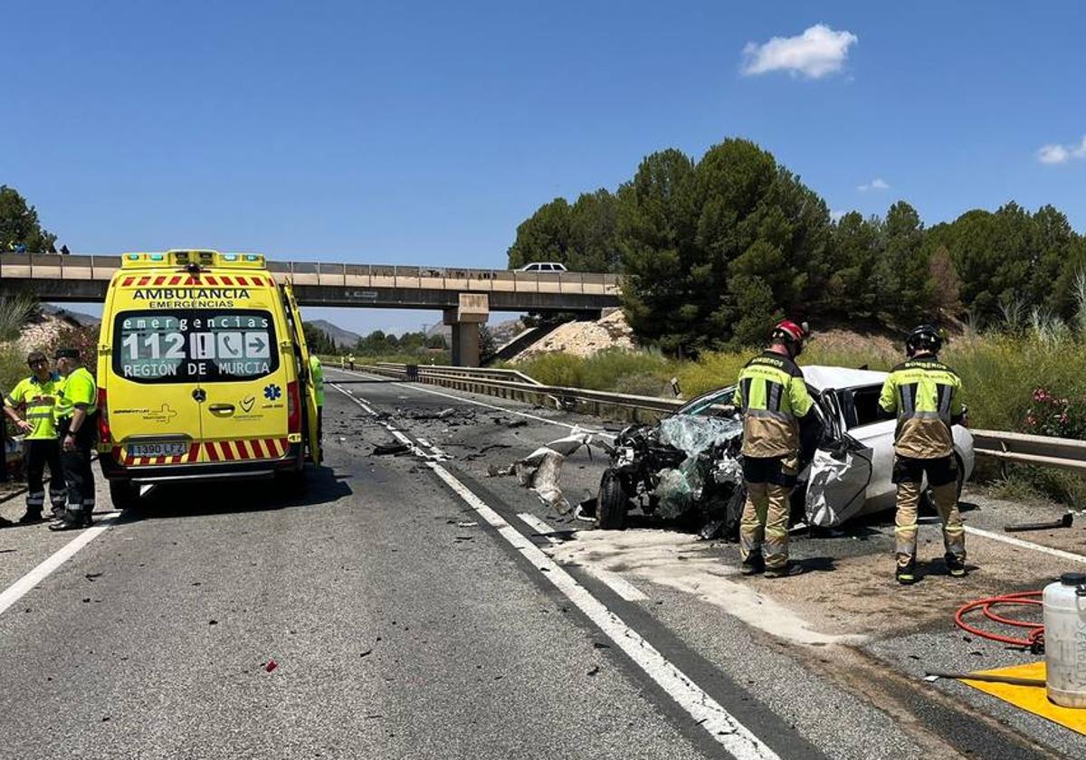 Vehículo de un hombre que falleció en un accidente de tráfico el pasado verano en Jumilla.