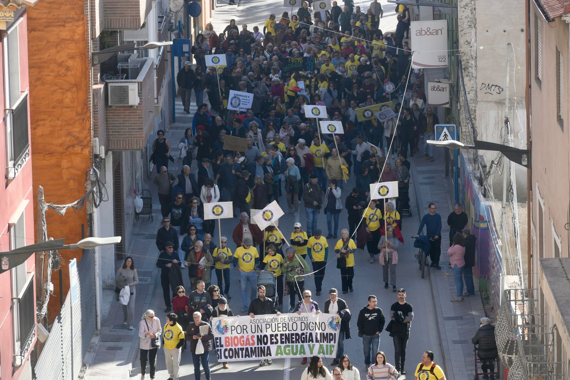 Manifestación en Molina de Segura contra la instalación de una planta de biogás, en imágenes