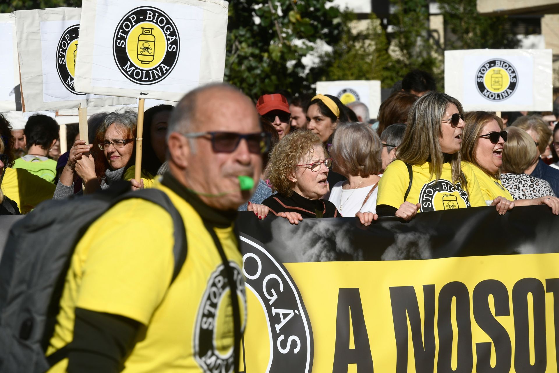 Manifestación en Molina de Segura contra la instalación de una planta de biogás, en imágenes