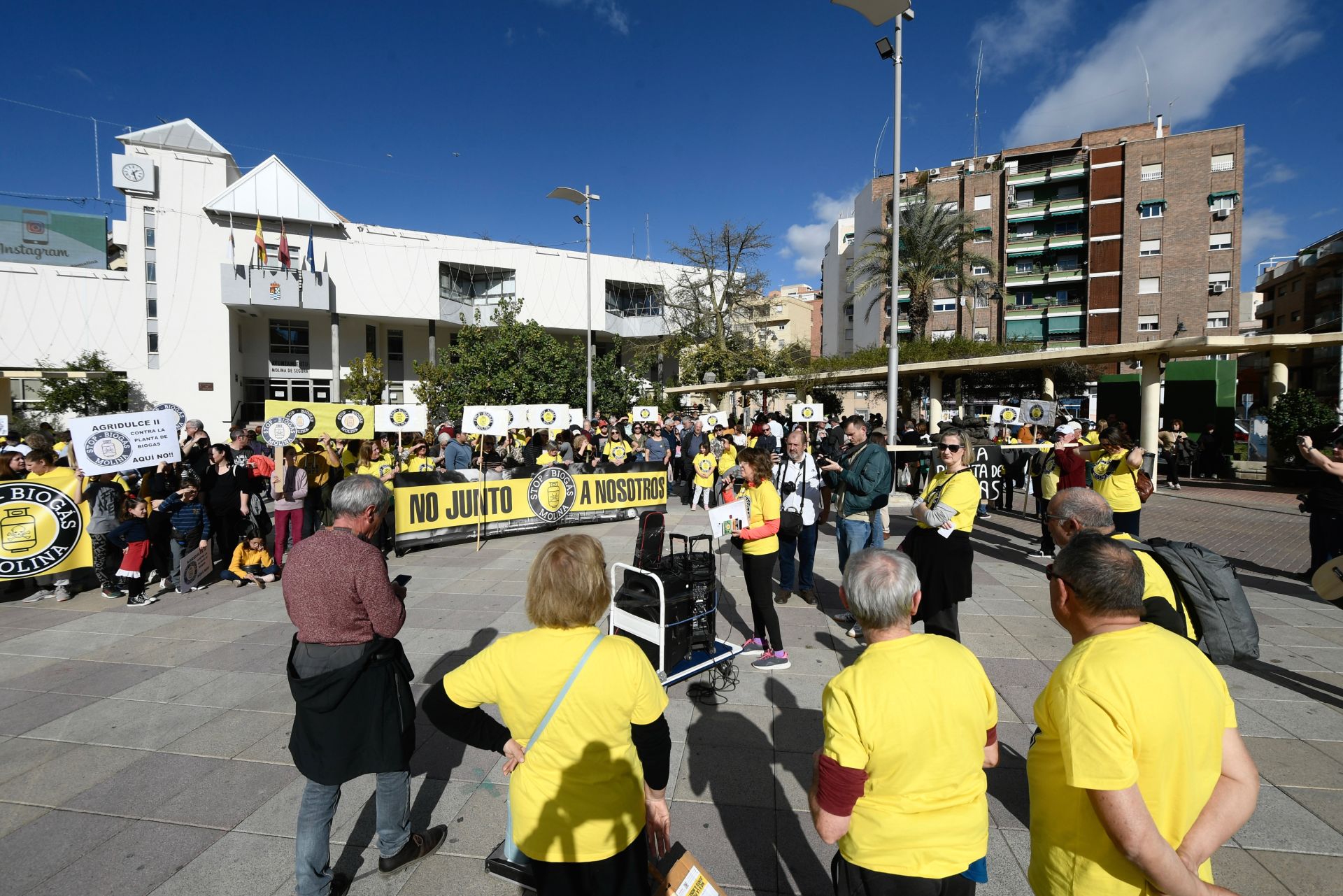 Manifestación en Molina de Segura contra la instalación de una planta de biogás, en imágenes