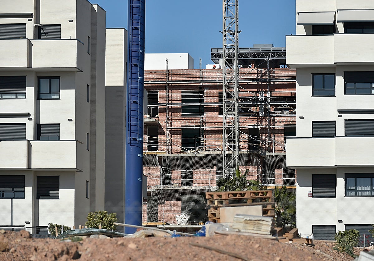 Viviendas de nueva construcción en la pedanía de Guadalupe, en Murcia