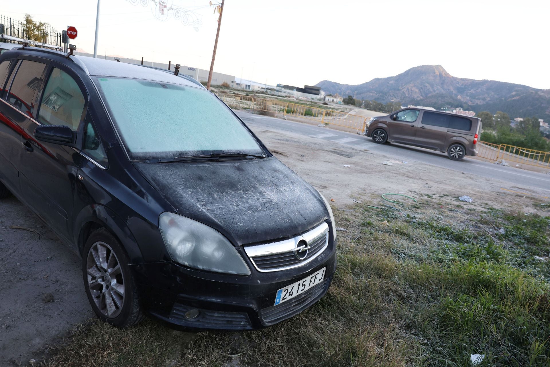 Las heladas que deja la noche más fría del año en la Región de Murcia, en imágenes