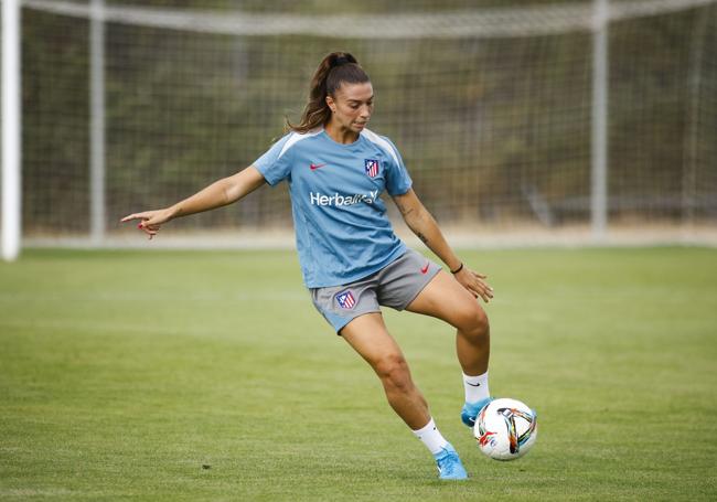 Silvia Lloris, en un entrenamiento de este curso.