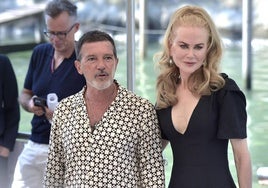 Antonio Banderas y Nicole Kidman, en la Berlinale, donde presentaron 'Babygirl'.