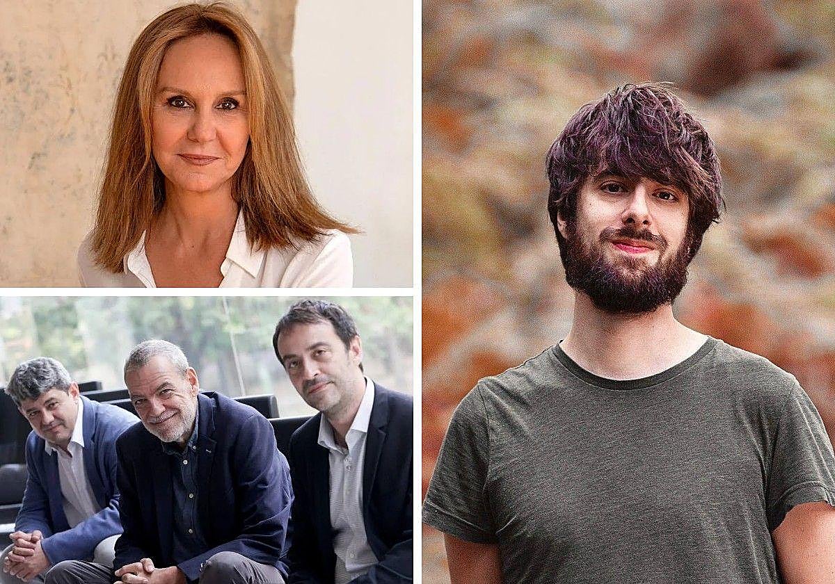 María Dueñas, Carmen Mola y David Uclés.