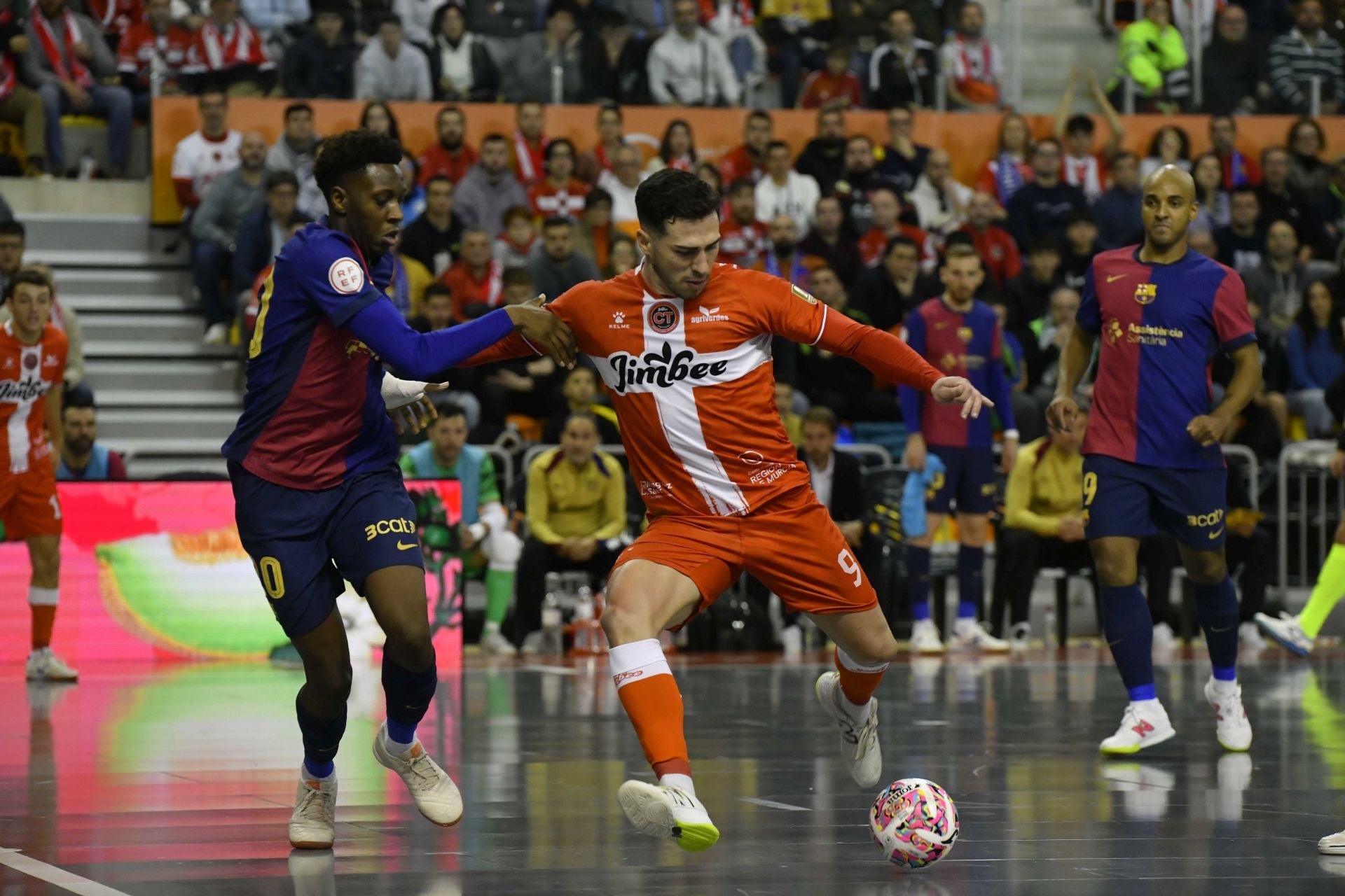 La victoria del Jimbee Cartagena frente al Barça, en imágenes