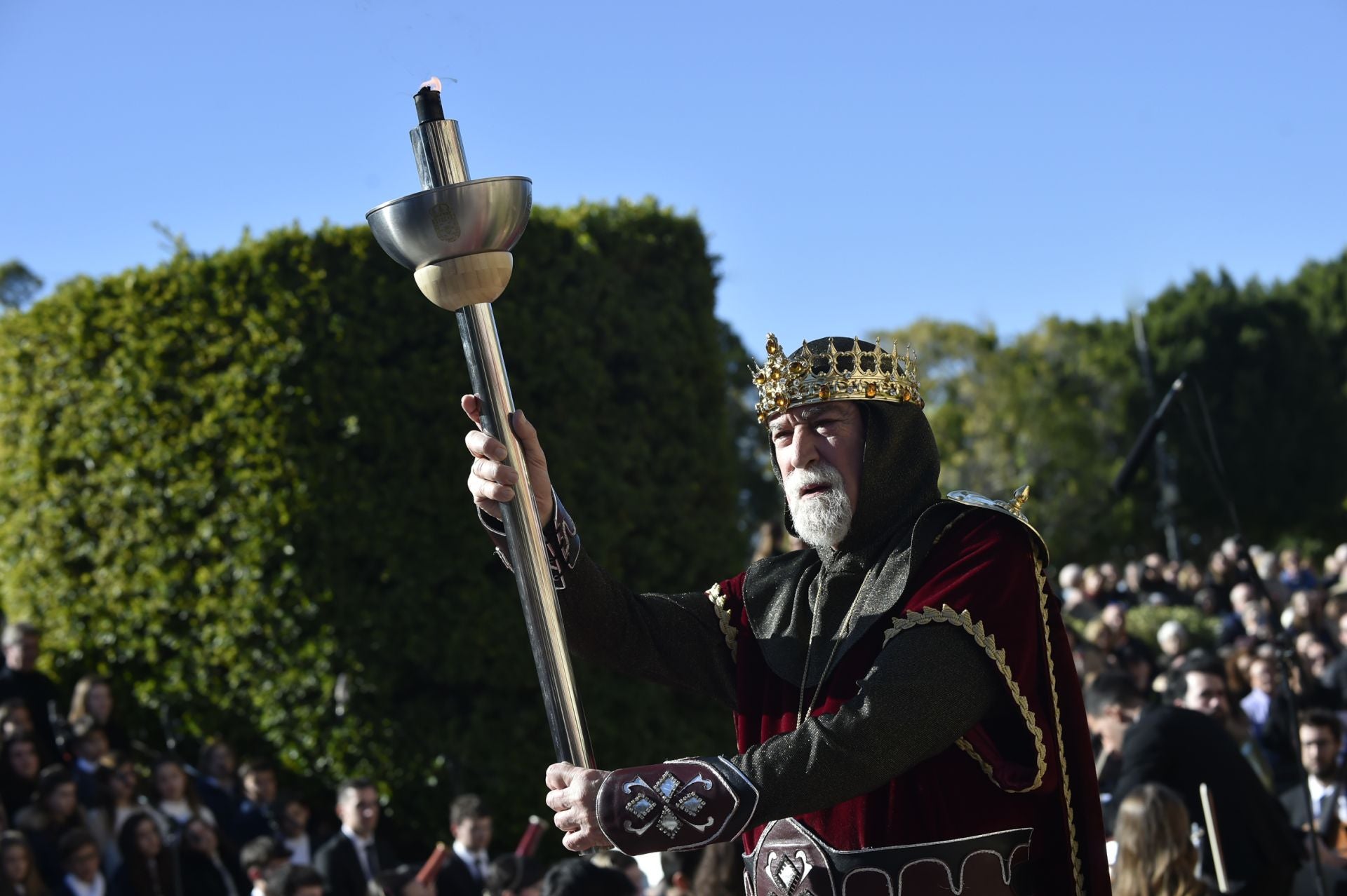 El encendido del pebetero del 1200 aniversario de Murcia y acto inaugural, en imágenes