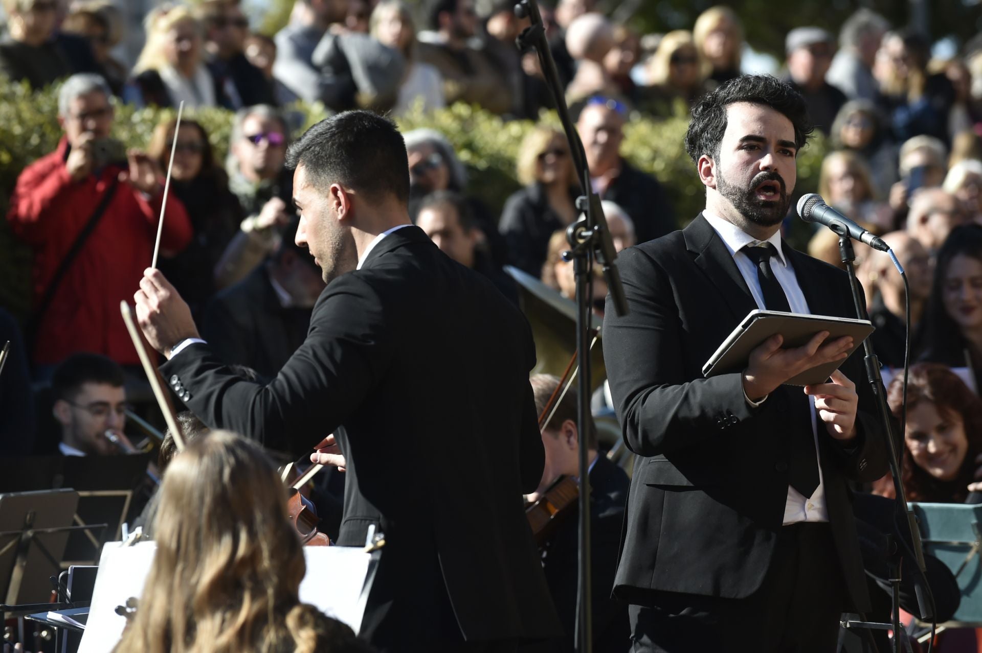 El encendido del pebetero del 1200 aniversario de Murcia y acto inaugural, en imágenes