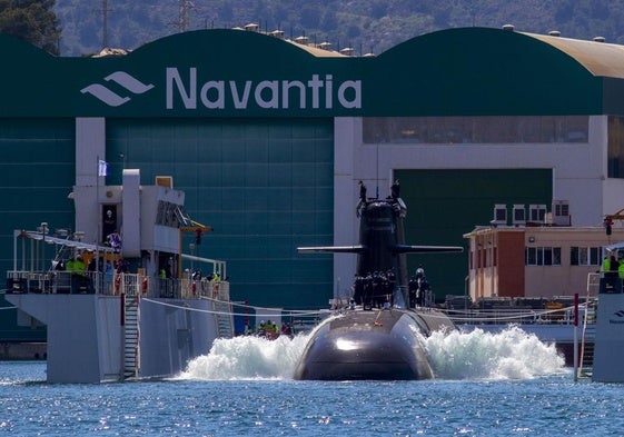 Pruebas del submarino S-80 en Cartagena, en una imagen de archivo.