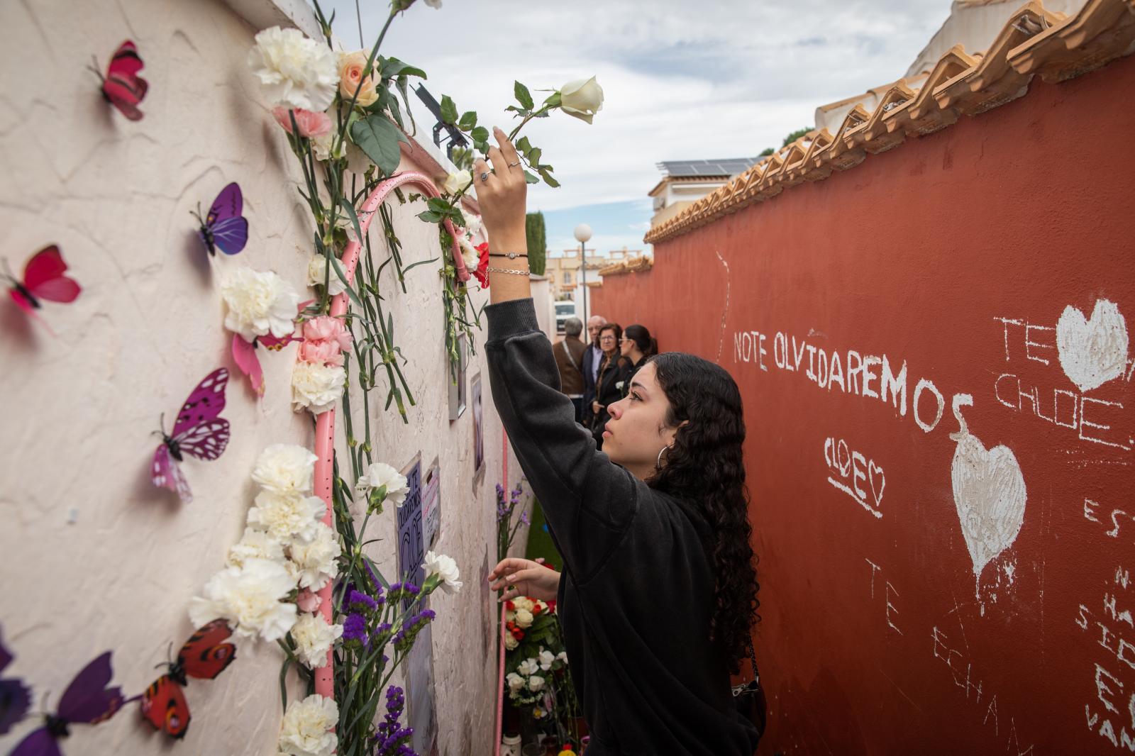 Las imágenes del homenaje a Cloe en Orihuela Costa