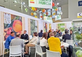 Cooperativas agrarias en el stand de Fecoam en Berlín en la edición del año pasado.