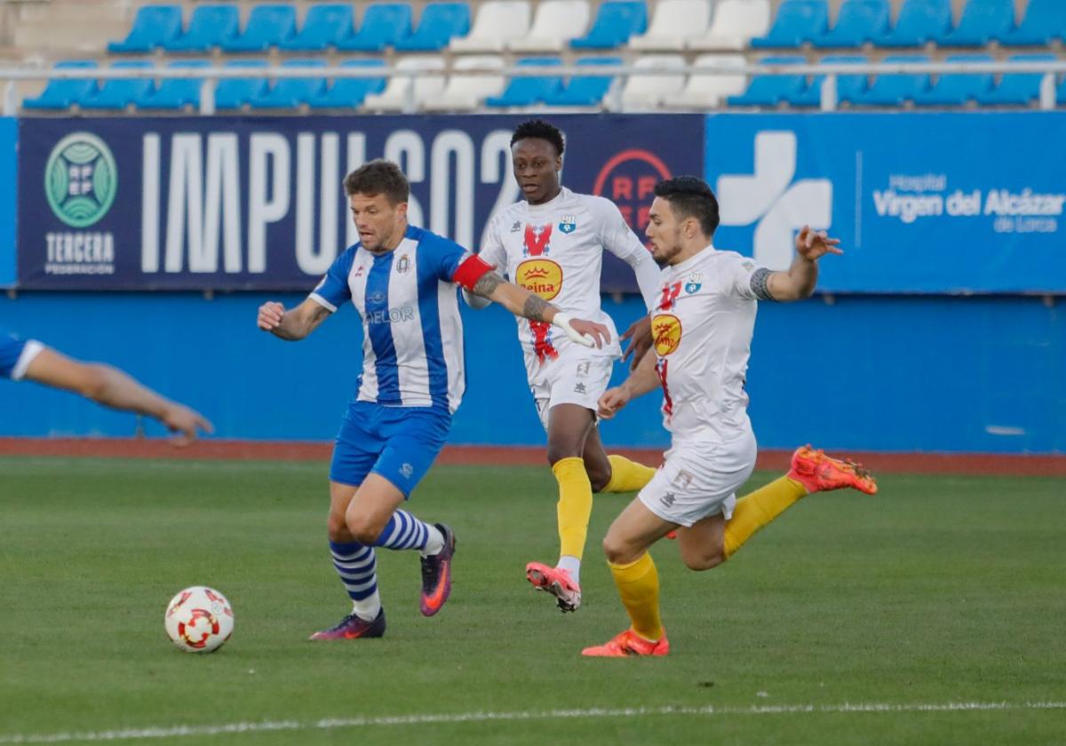 Andrés Carrasco, en el partido contra el Caravaca.