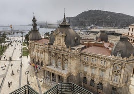 La fachada del Palacio Consistorial de Cartagena, en una imagen de archivo.