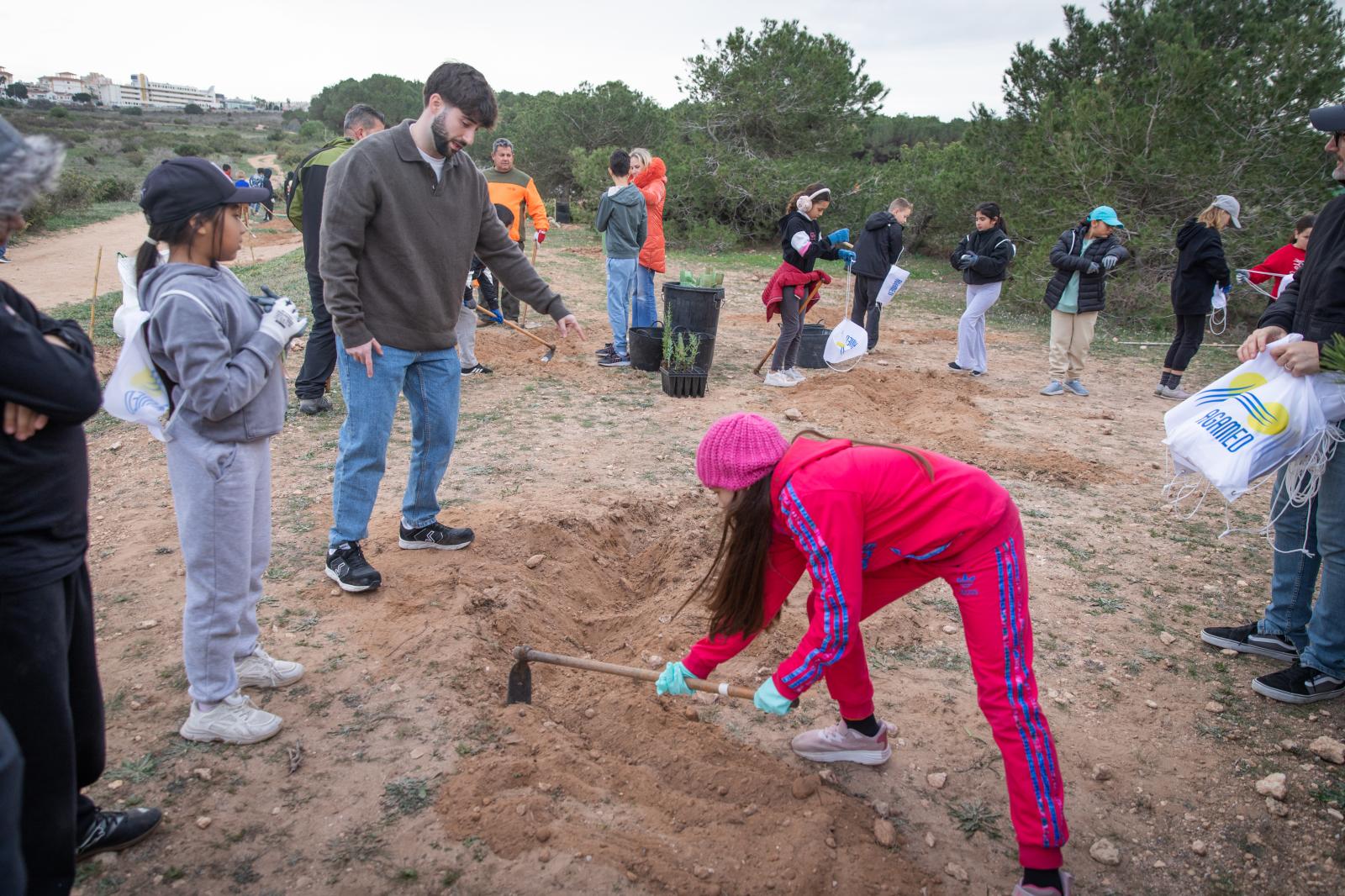 Las imágenes de la jornada de plantación por el Día del Árbol en Torrevieja