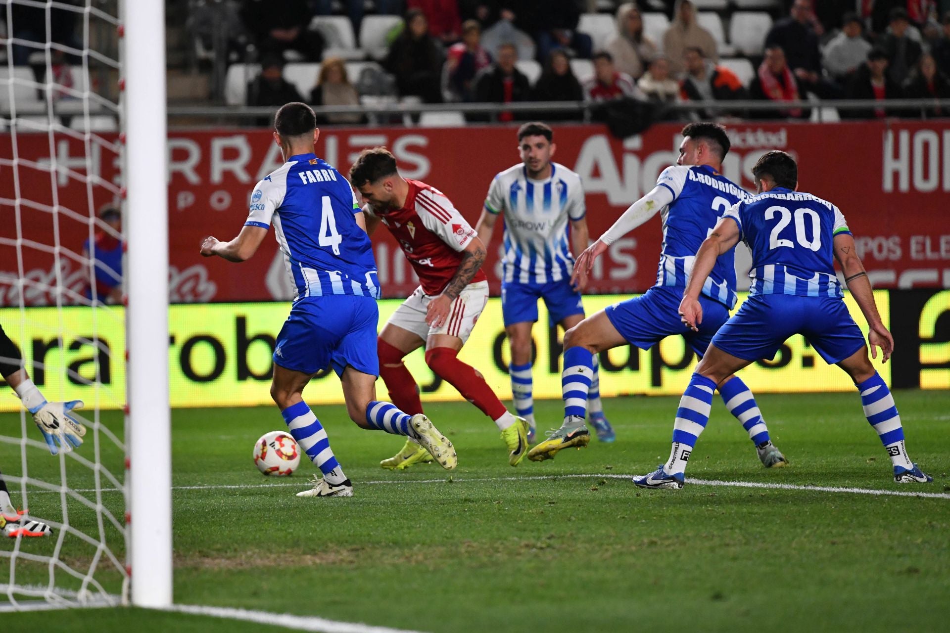 En imágenes, el partido del Real Murcia - Alcoyano