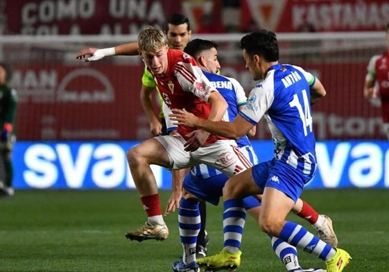 Toral, en el partido contra el Alcoyano.