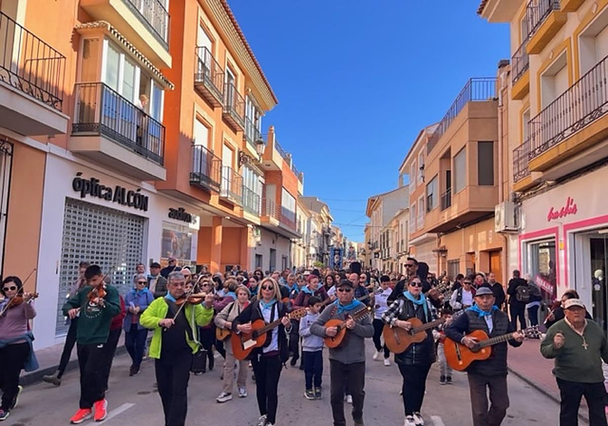 Un momento de la romería.