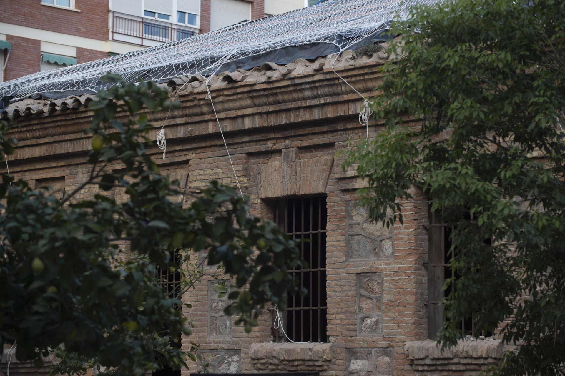 Las obras de consolidación de la estructura de la Cárcel Vieja de Murcia, en imágenes