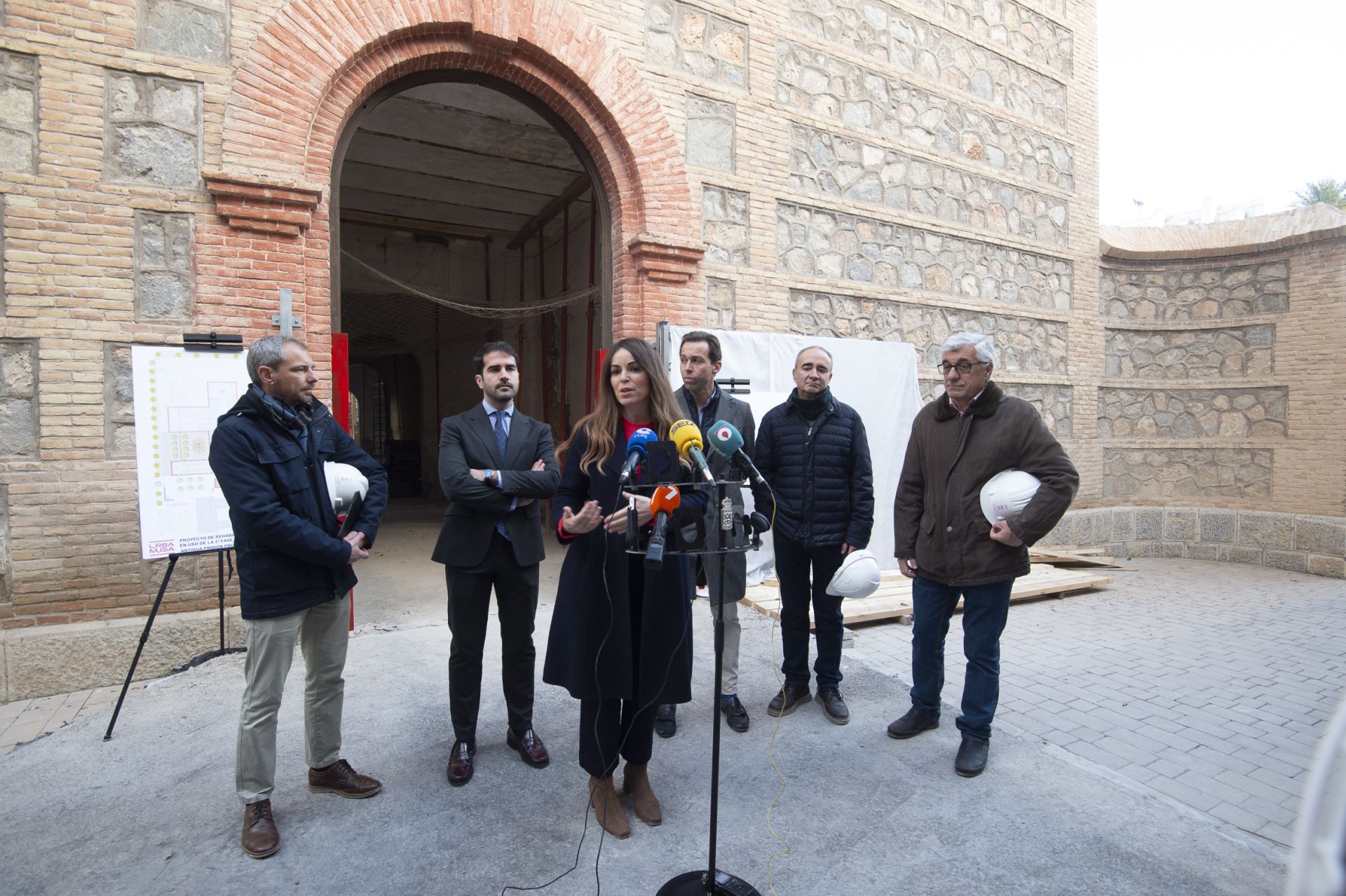 Las obras de consolidación de la estructura de la Cárcel Vieja de Murcia, en imágenes