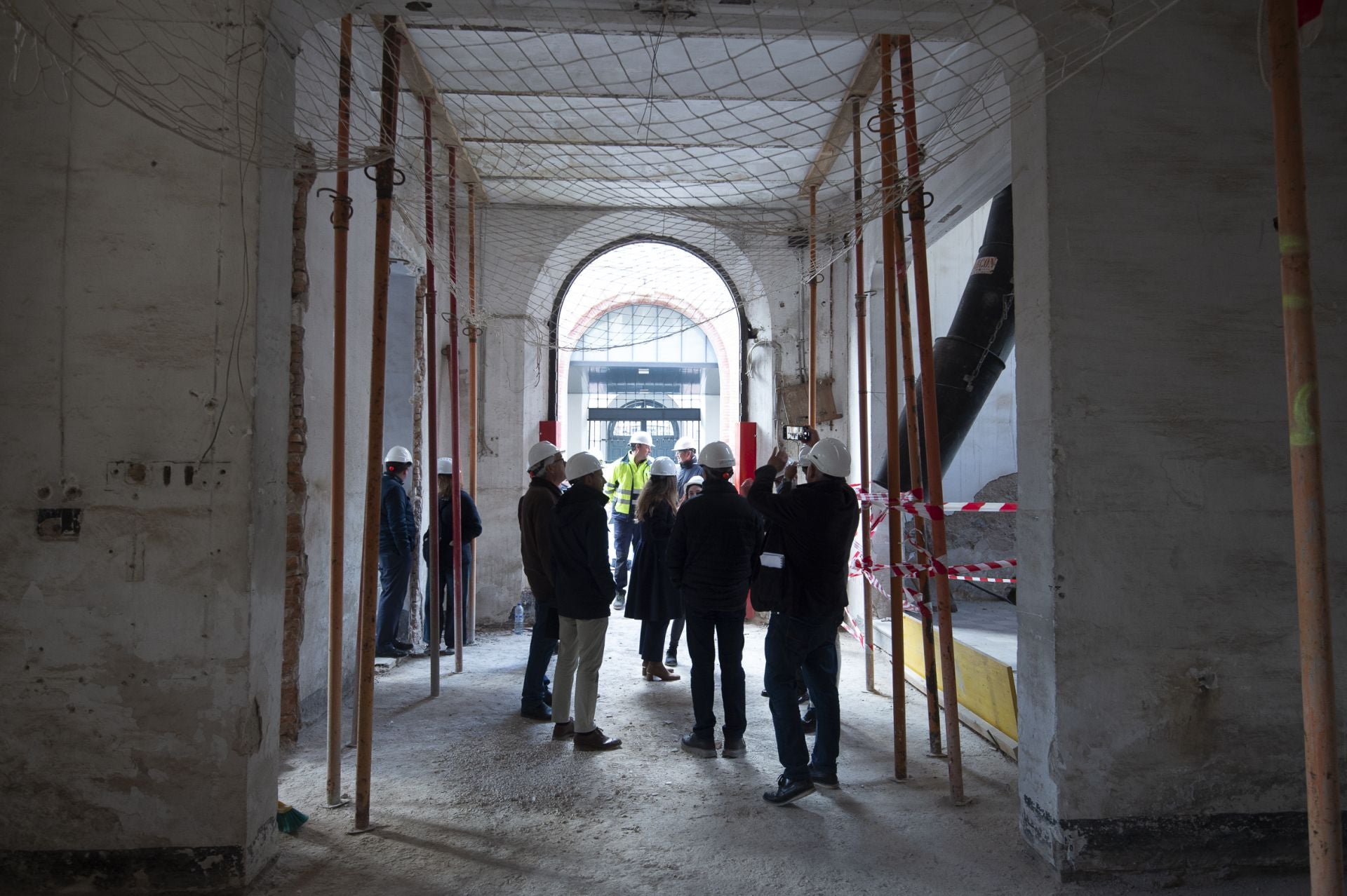 Las obras de consolidación de la estructura de la Cárcel Vieja de Murcia, en imágenes