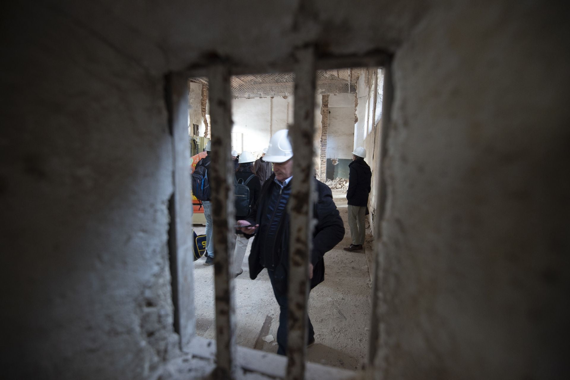 Las obras de consolidación de la estructura de la Cárcel Vieja de Murcia, en imágenes