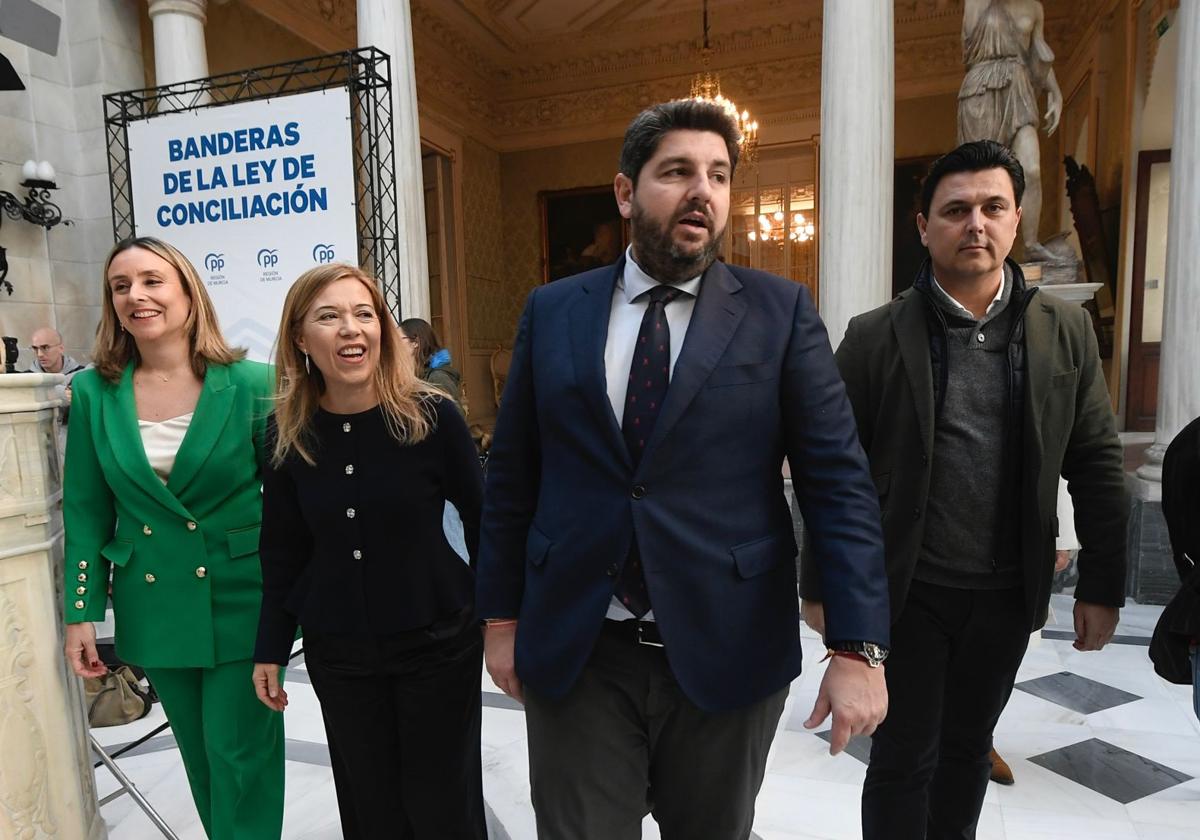 Fernando López Miras, durante la presentación de la proposición de ley este viernes en Murcia.