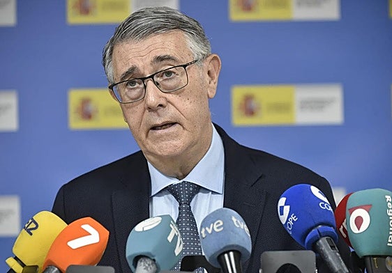 El presidente de la CHS, Mario Urrea, durante el balance realizado este viernes.