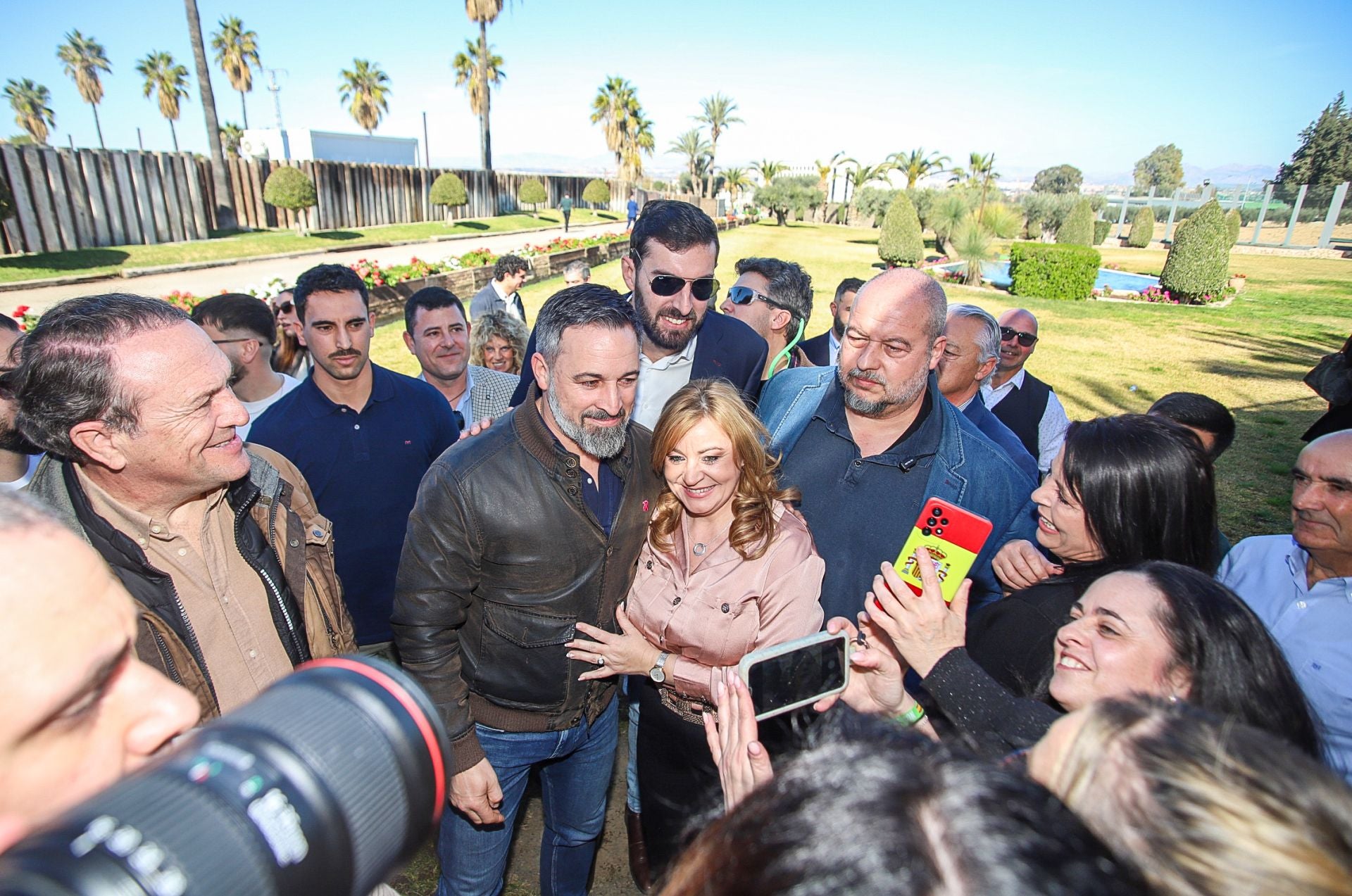 La visita de Abascal a Murcia, en imágenes