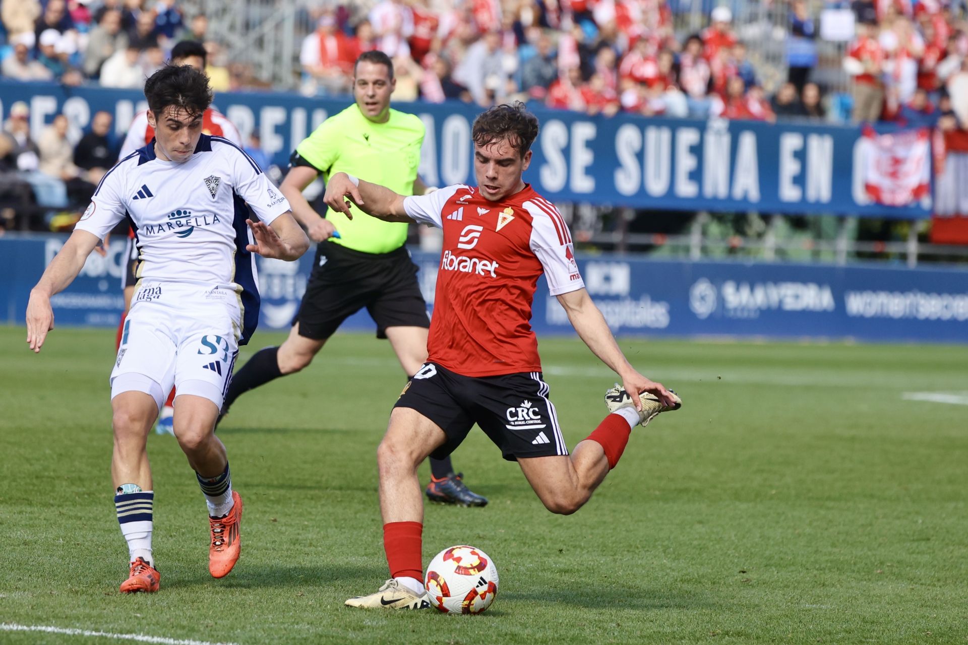 La victoria del Real Murcia frente al Marbella, en imágenes