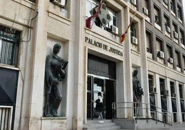 Fachada del Palacio de Justicia de Murcia, sede del TSJ, en una foto de archivo.