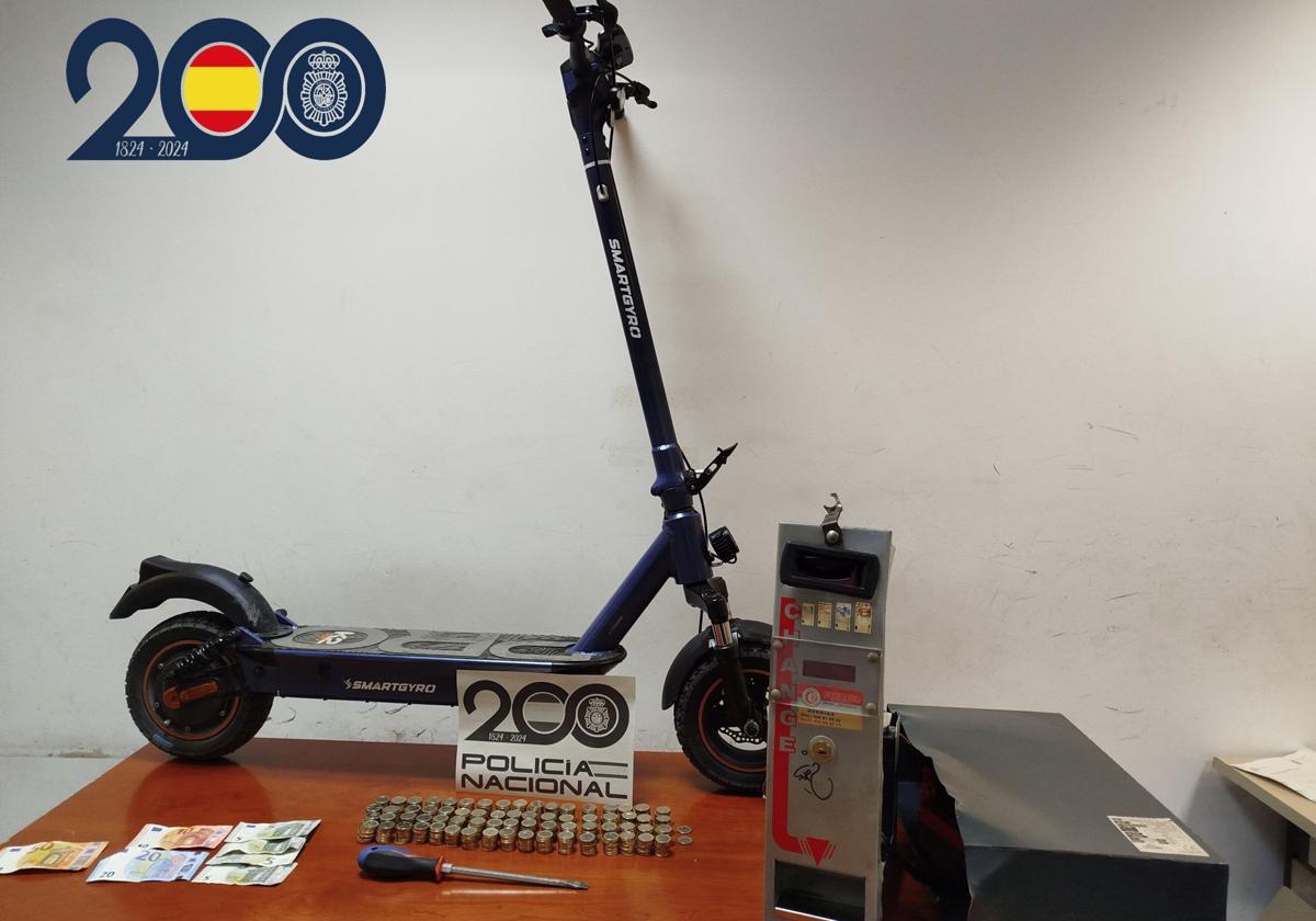 Detenido tras robar en un bar de Murcia mientras huía en un patinete eléctrico