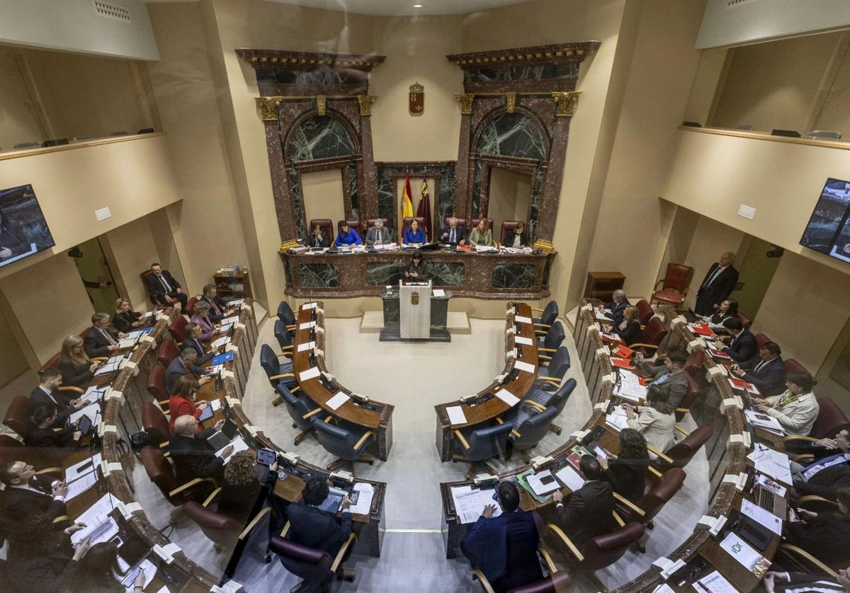 El Pleno de la Asamblea Regional, este martes.