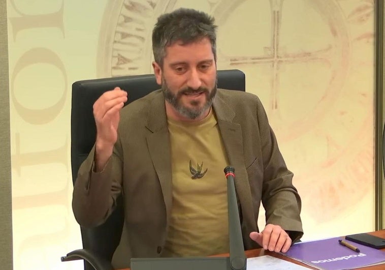 Víctor Egío, diputado de Podemos en la Asamblea Regional.