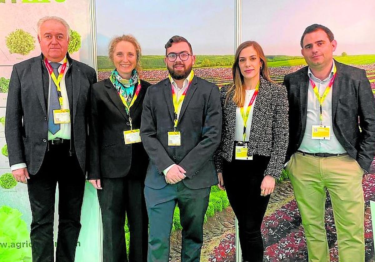 Equipo comercial de Agridemur en Fruit Logistica.